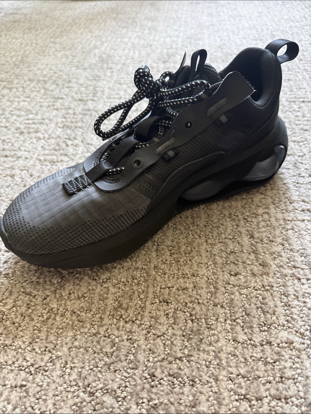 Triple Black Nike Air Max 2021 Athletic Sneakers with Subtle Swoosh
